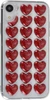 Силиконовый чехол Hearts для iPhone XR Красные сердца