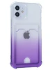 Силиконовый чехол Gradient color для iPhone 12 сиреневый