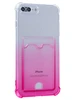 Силиконовый чехол Gradient color для iPhone 7 Plus, 8 Plus розовый