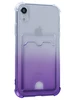 Силиконовый чехол Gradient color для iPhone XR сиреневый