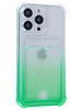 Силиконовый чехол Gradient color для iPhone 13 Pro зеленый