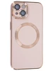 Силиконовый чехол Sheen для iPhone 14 пудра (для MagSafe)