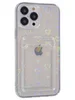 Силиконовый чехол White heart на iPhone 13 Pro Max с вырезом под карту