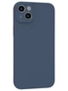 Силиконовый чехол Magsafe case для iPhone 14 Plus / 15 Plus синий
