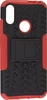 Пластиковый чехол Antishock для Xiaomi Redmi Note 7 (Pro) черно-красный