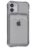 Силиконовый чехол Card Case для iPhone 12 mini прозрачный черный