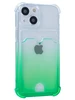 Силиконовый чехол Gradient color для iPhone 13 Mini зеленый