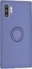 Силиконовый чехол Stocker для Samsung Galaxy Note 10+ лиловый с кольцом