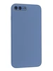 Силиконовый чехол Glass для iPhone 7 Plus, 8 Plus серо-голубой