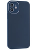 Силиконовый чехол Glass для iPhone 12 синий
