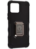 Пластиковый чехол Full protection для Huawei Honor X8 4G черный с подставкой и магнитным держателем