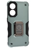 Пластиковый чехол Full protection для Oppo Reno 8T оливковый с подставкой и магнитным держателем