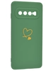 Силиконовый чехол Picture для Samsung Galaxy S10 G973 Сердце зеленый