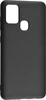 Силиконовый чехол Soft для Samsung Galaxy A21s черный матовый