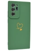Силиконовый чехол Picture для Samsung Galaxy Note 20 Ultra Сердце зеленый