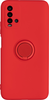 Силиконовый чехол Stocker edge для Xiaomi Redmi 9T красный с кольцом