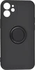 Силиконовый чехол Stocker edge для iPhone 12 Mini черный с кольцом