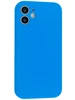Силиконовый чехол Silicone Case для iPhone 12 Mini синий