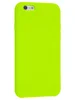 Силиконовый чехол Silicone Case для iPhone 6, 6S зеленый неон