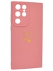 Силиконовый чехол Picture для Samsung Galaxy S22 Ultra Сердце розовый