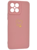 Силиконовый чехол Picture для Huawei Honor X8 4G Сердце розовый