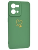 Силиконовый чехол Picture для Oppo Reno 7 Сердце зеленый