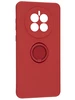 Силиконовый чехол Stocker edge для Huawei Mate 50 красный с кольцом