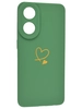 Силиконовый чехол Picture для Oppo Reno 8T Сердце зеленый