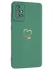Силиконовый чехол Picture для Samsung Galaxy A71 Сердце зеленый