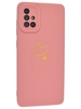 Силиконовый чехол Picture для Samsung Galaxy A71 Сердце розовый