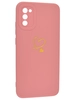 Силиконовый чехол Picture для Samsung Galaxy A02s Сердце розовый