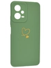 Силиконовый чехол Picture для Xiaomi Poco X5 / Redmi Note 12 5G Сердце зеленый