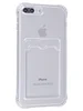 Силиконовый чехол Card Case для iPhone 7 Plus, 8 Plus прозрачный