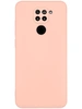 Силиконовый чехол Soft edge для Xiaomi Redmi Note 9 розовый