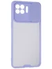 Тонкий пластиковый чехол Slim Save для Oppo Reno 4 Lite сиреневый