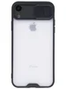 Тонкий пластиковый чехол Slim save для iPhone XR черный