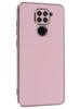 Силиконовый чехол Electroplate case для Xiaomi Redmi Note 9 песочно-розовый