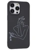 Силиконовый чехол Black print для iPhone 14 Pro Max Мечтательница