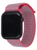 Ремешок Nylon для Apple Watch 42, 44, 45, Ultra, Ultra 2 на липучке розовый