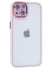 Пластиковый чехол Edging для iPhone 13 розовый