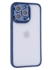Пластиковый чехол Edging для iPhone 13 Pro синий
