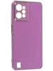 Силиконовый чехол Electroplate case для Realme C31 розово-сиреневый