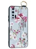Силиконовый чехол Flower для Huawei Honor 20 pro Весенние цветы (с ручкой)