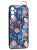 Силиконовый чехол Flower для Samsung Galaxy A14 Разноцветные ромашки (с ручкой)