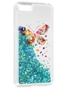 Силиконовый чехол Brilliant sand для Huawei Honor 7A  / 7S / Y5 2018 (Prime/Lite) Яркая бабочка (бирюзовое конфетти)