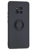 Силиконовый чехол Stocker Plus для Huawei Mate 20 Pro черный с кольцом