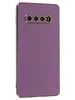 Силиконовый чехол Electroplate case для Samsung Galaxy S10+ G975 розово-сиреневый