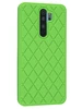 Силиконовый чехол Silicone Grid для Xiaomi Redmi Note 8 Pro ярко-зеленый