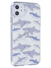 Силиконовый чехол Clear для iPhone 11 акулы