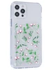 Силиконовый чехол Card holder для iPhone 12 Pro весенние цветы